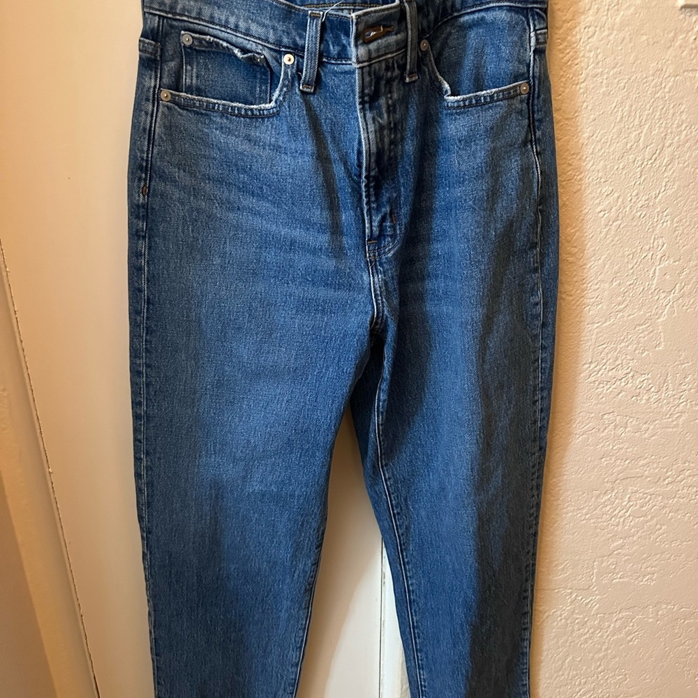Madewell Blue Straight Jeans Classic Denim Style